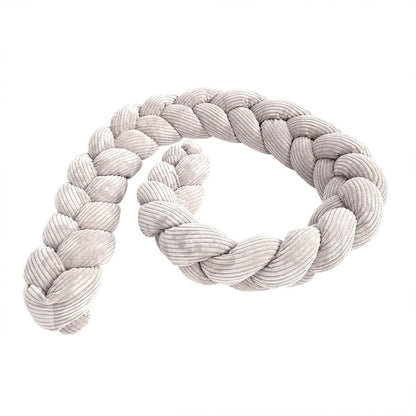 Design4Kids Geflochtene Bettschlange Jewel aus Cord-Stoff
