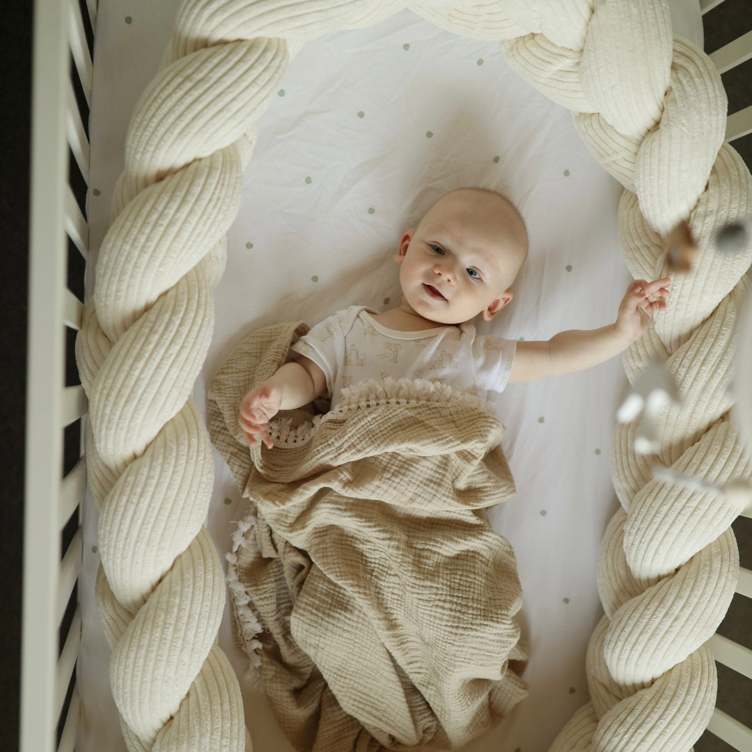 MeowBaby Geflochtene Bettschlange Ästhetik Cord (1,5 - 3 m) - Classic Cord Edition