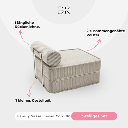 Design4Kids Family Sessel Jewel Cord 80