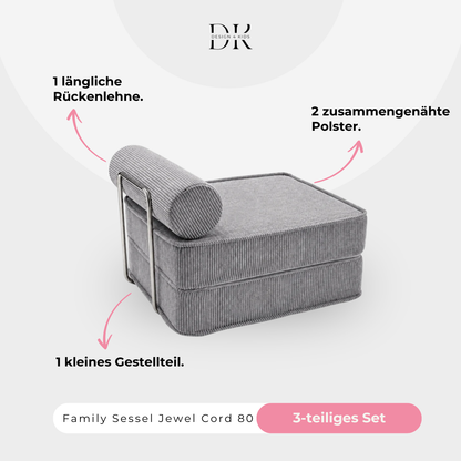 Design4Kids Family Sessel Jewel Cord 80