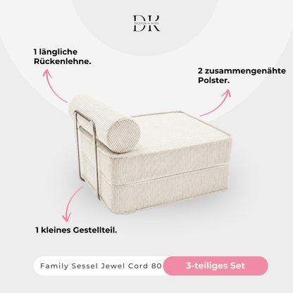 Design4Kids Family Sessel Jewel Cord 80