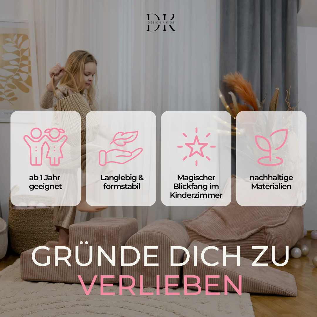 Design4Kids Schaumspielset Jewel Cord mit 3 Elementen