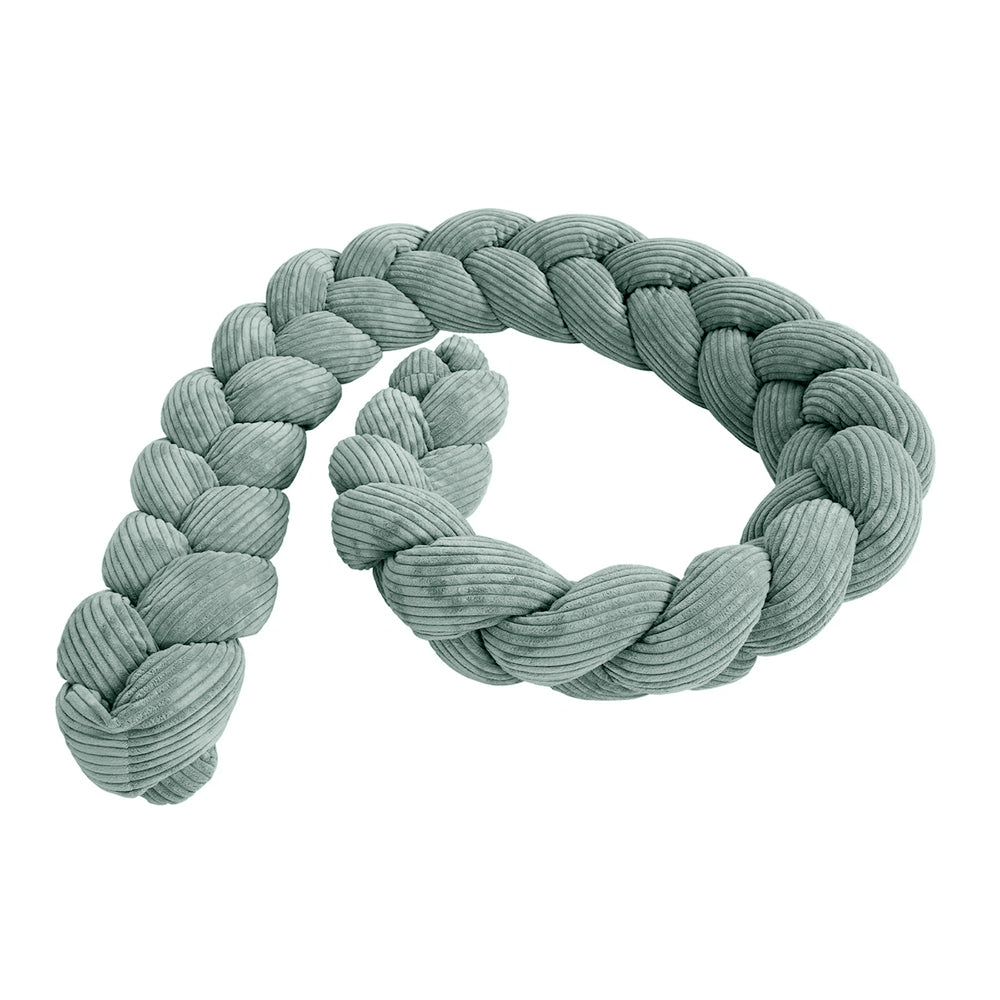Design4Kids Geflochtene Bettschlange Jewel aus Cord-Stoff