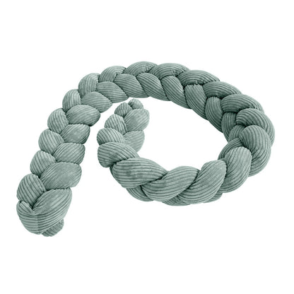 Design4Kids Geflochtene Bettschlange Jewel aus Cord-Stoff