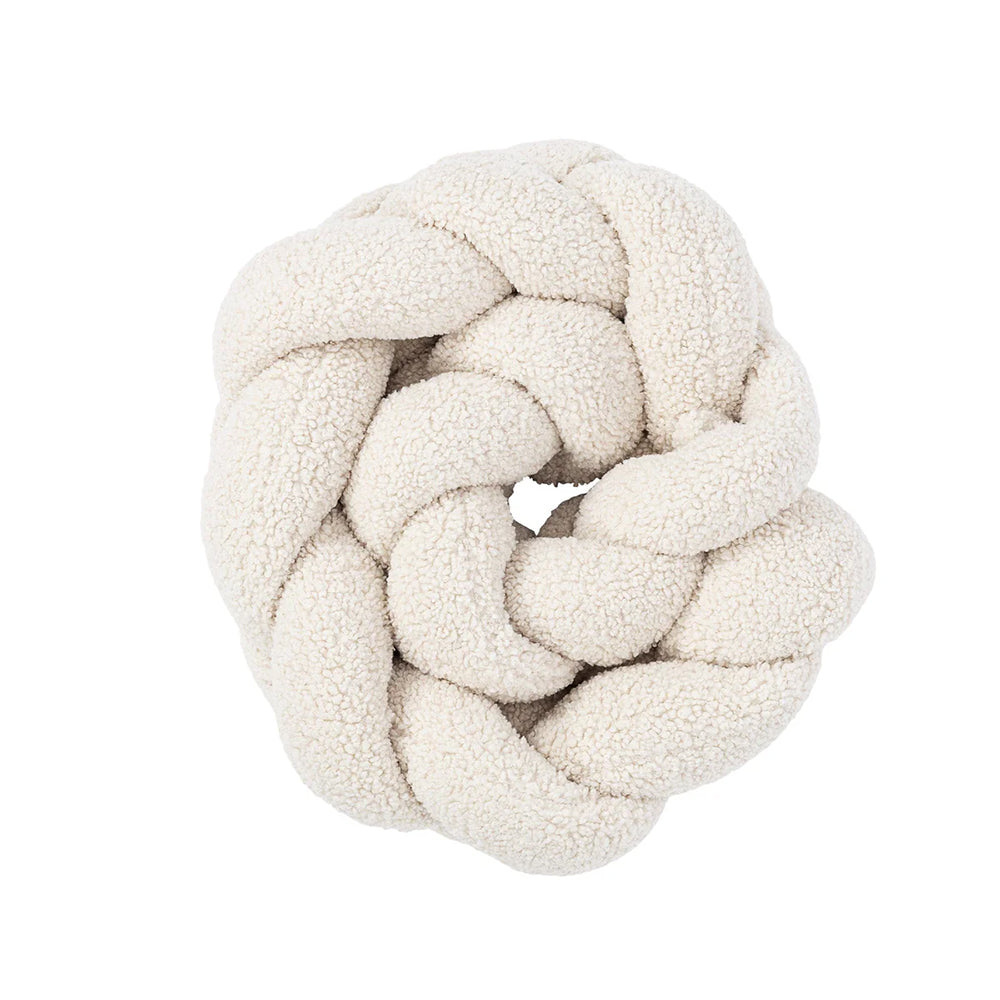 Design4Kids Geflochtene Bettschlange Jewel aus Teddy-Stoff