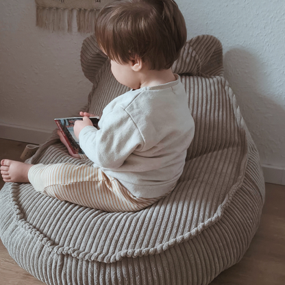 Design4Kids Kinder-Sitzsack Jewel Cord im Bär-Design