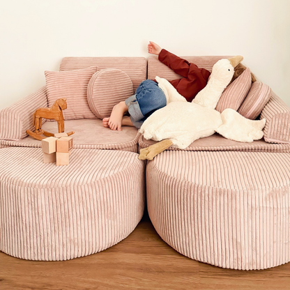 MeowBaby Spielsofa Ästhetik Cord Mini Max - Classic Cord Edition