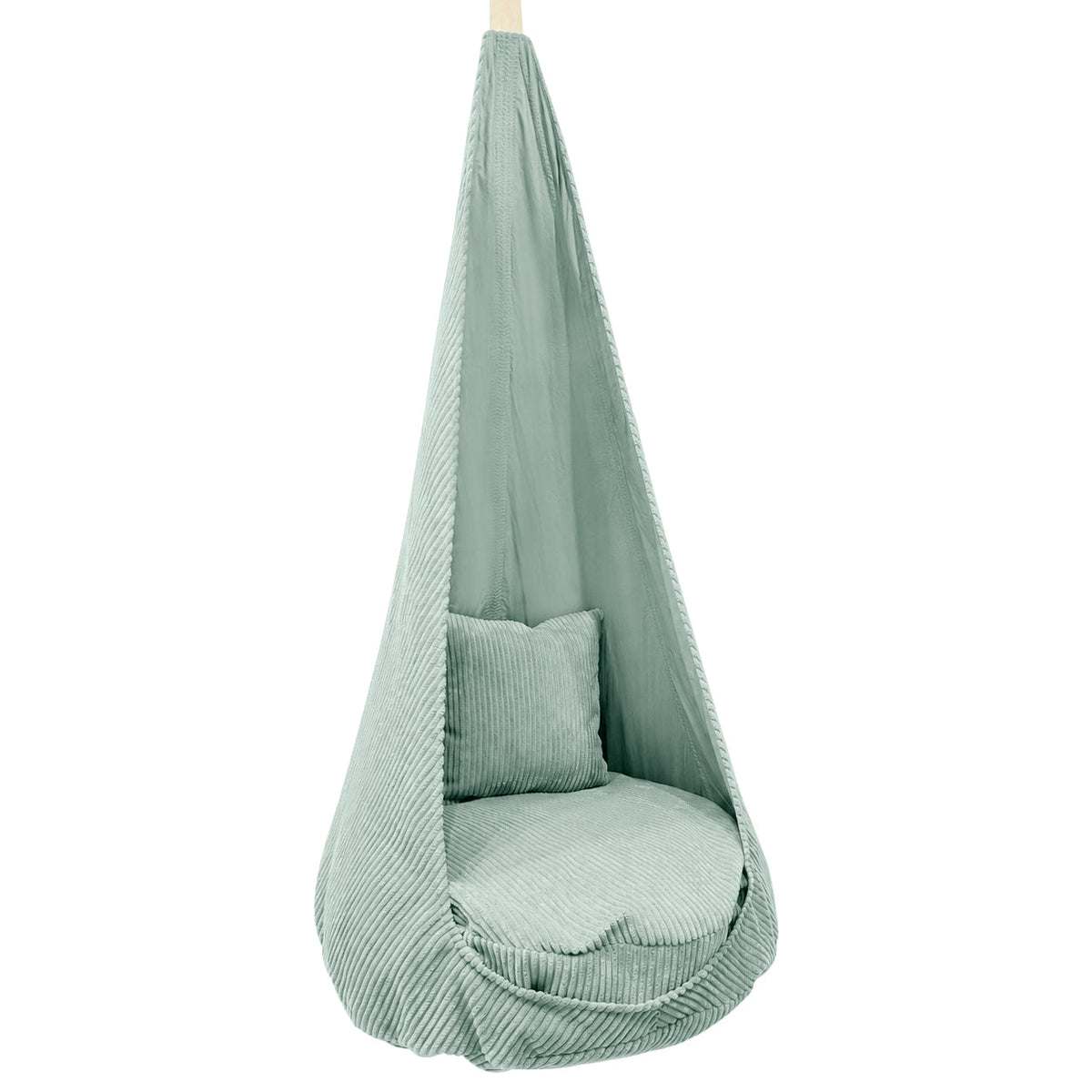 Design4Kids XXL Hängesessel Cocoon Jewel Cord Cozy Mint
