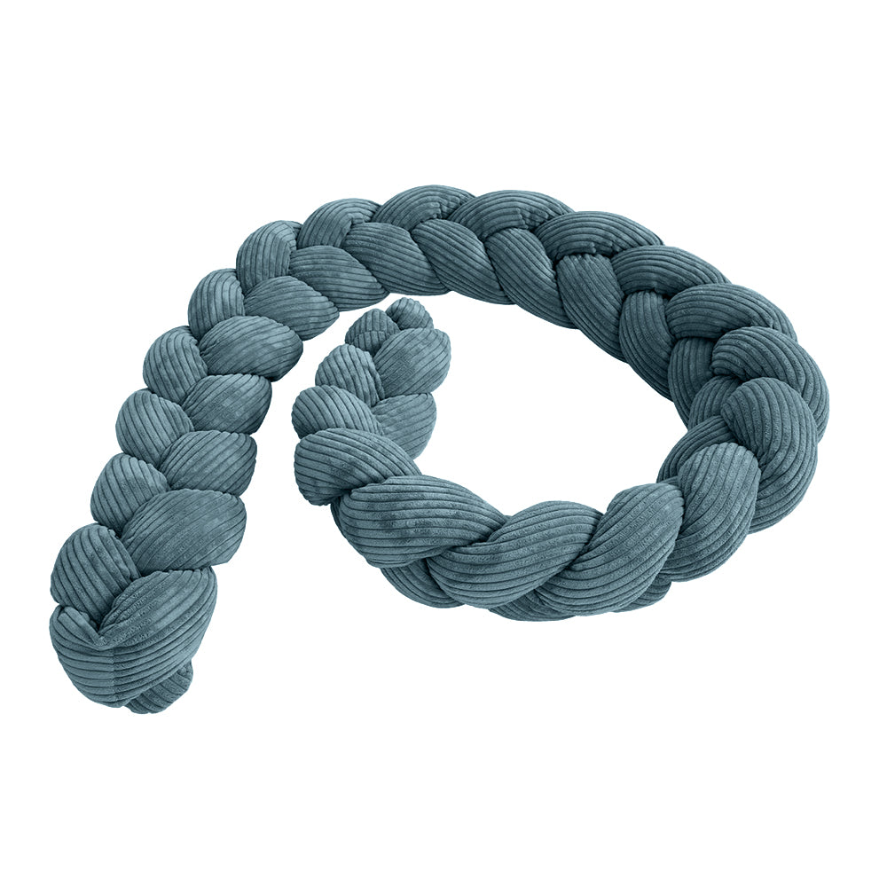 Design4Kids Geflochtene Bettschlange Jewel aus Cord-Stoff