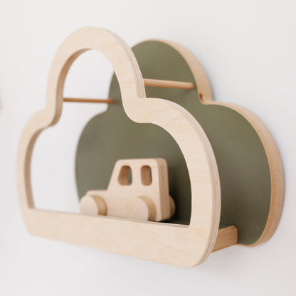 BabyWood Montessori Hanging Shelf WAVE L - Natural