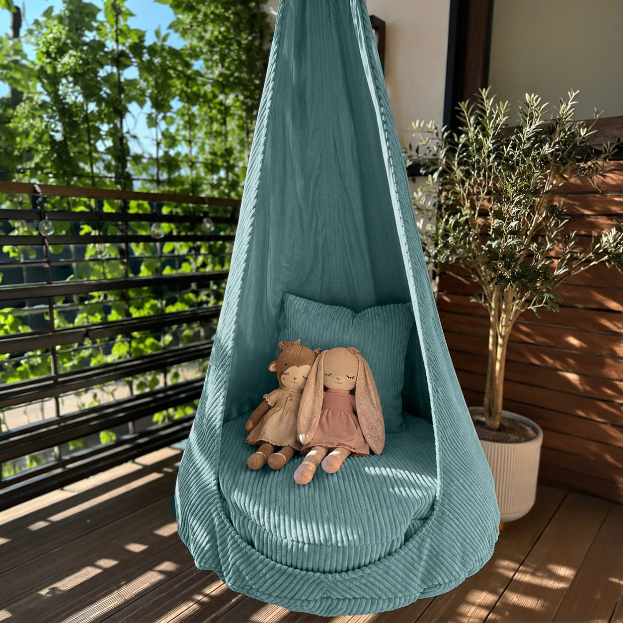 Design4Kids XXL Hängesessel Cocoon Jewel Cord