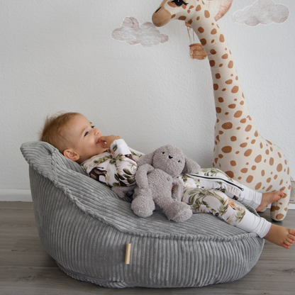 Design4Kids Kinder-Sitzsack Jewel Cord im Bär-Design