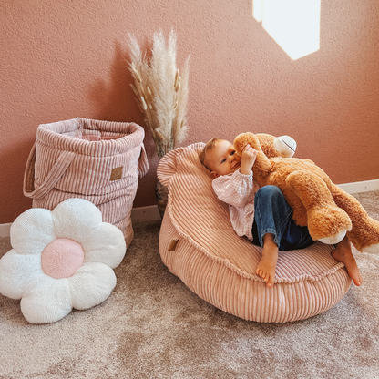 MeowBaby Sitzsack Ästhetik Cord Bär - Classic Cord Edition