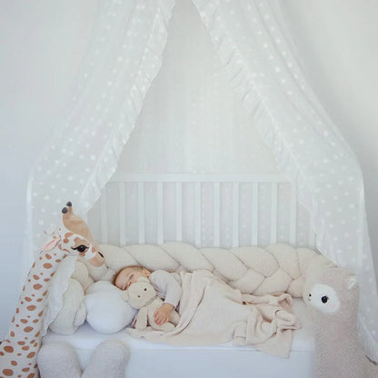 Design4Kids Geflochtene Bettschlange Jewel aus Teddy-Stoff