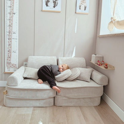 MeowBaby Spielsofa Ästhetik Cord Mini Plus - Classic Cord Edition