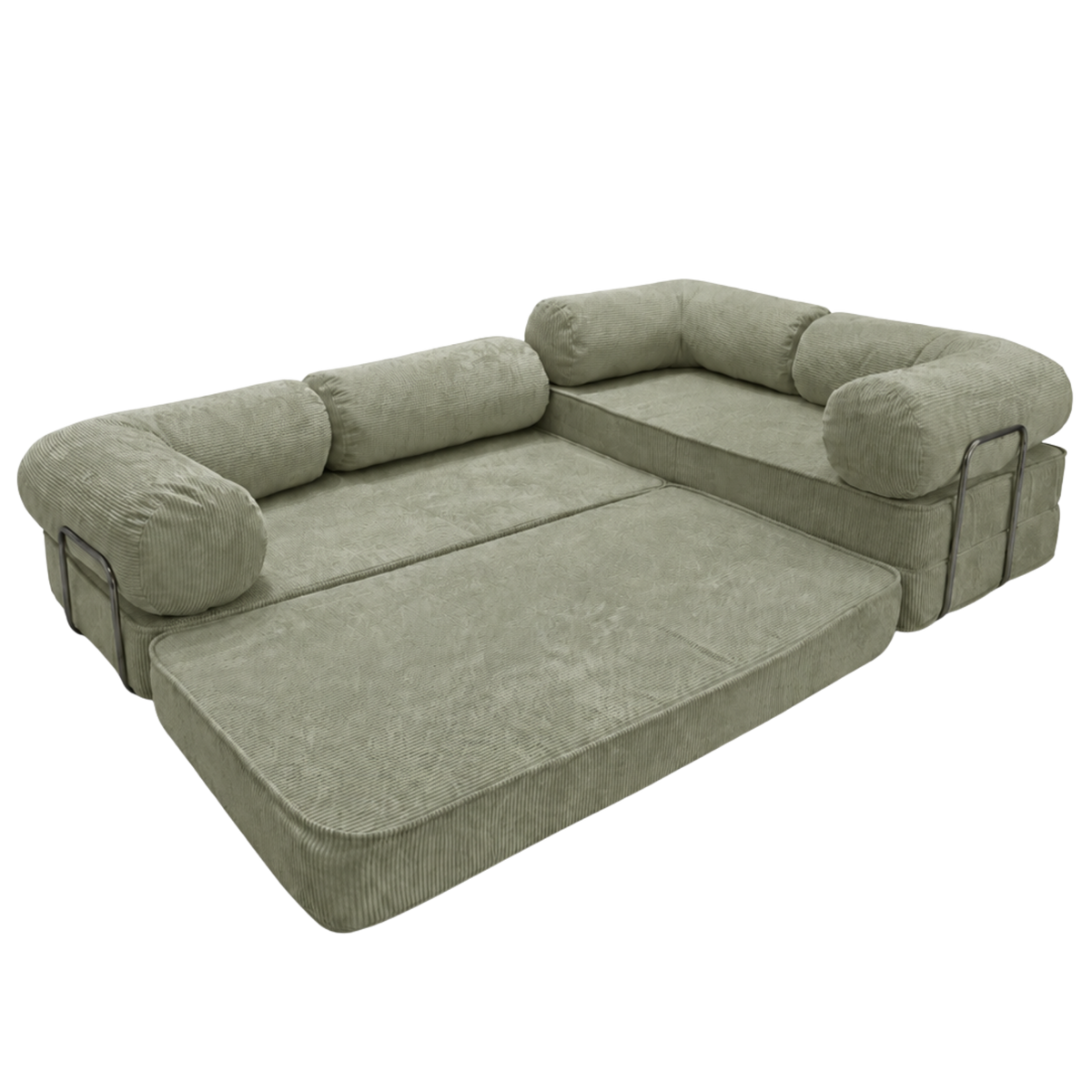 Design4Kids Family Ecksofa 3-Sitzer Jewel Cord Corner 300