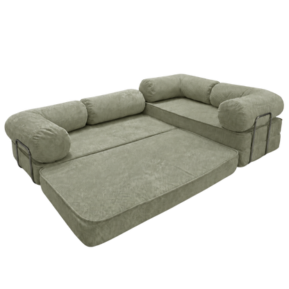 Design4Kids Family Ecksofa 3-Sitzer Jewel Cord Corner 300