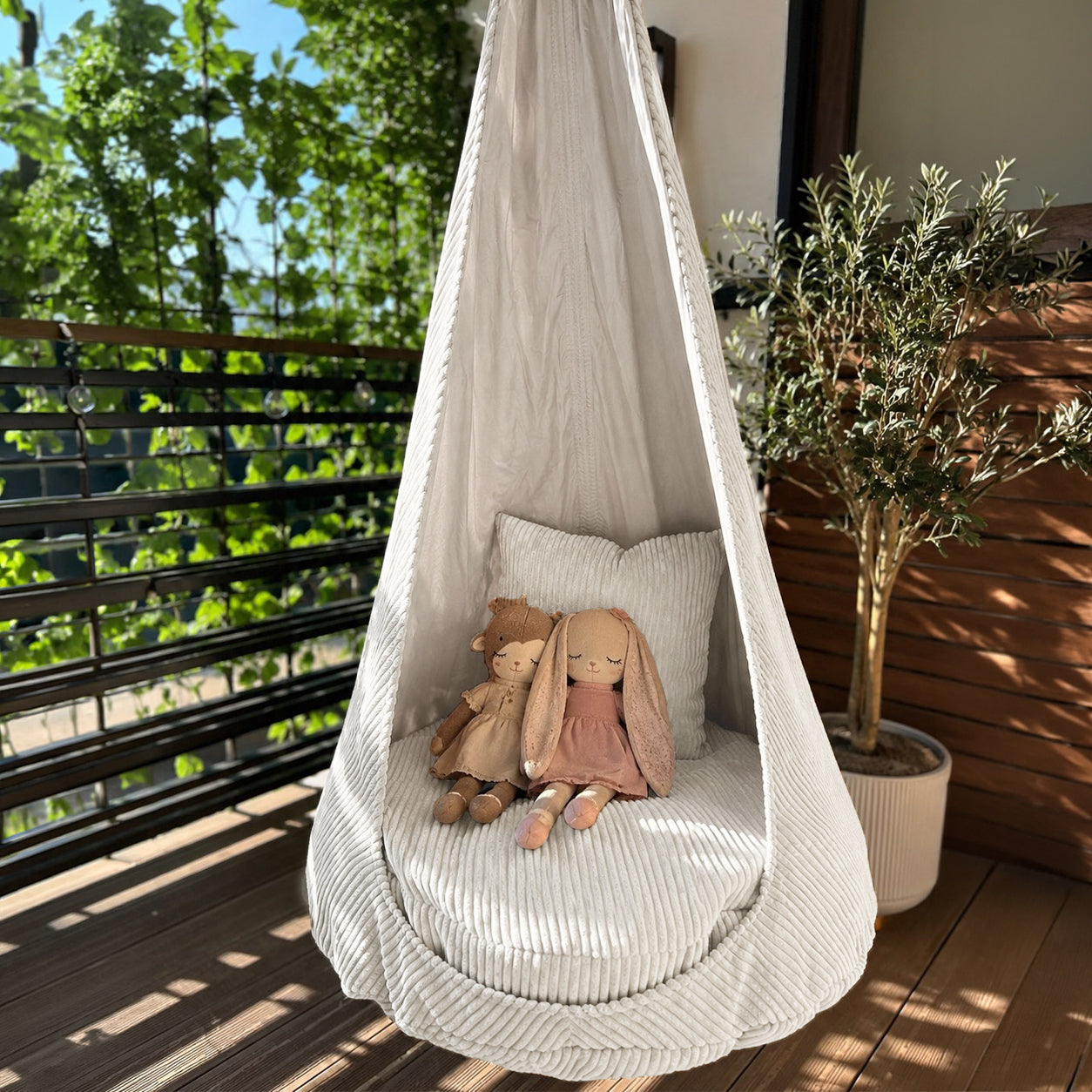 Design4Kids XXL Hängesessel Cocoon Jewel Cord