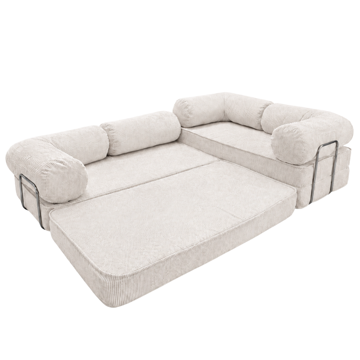 Design4Kids Family Ecksofa 3-Sitzer Jewel Cord Corner 300