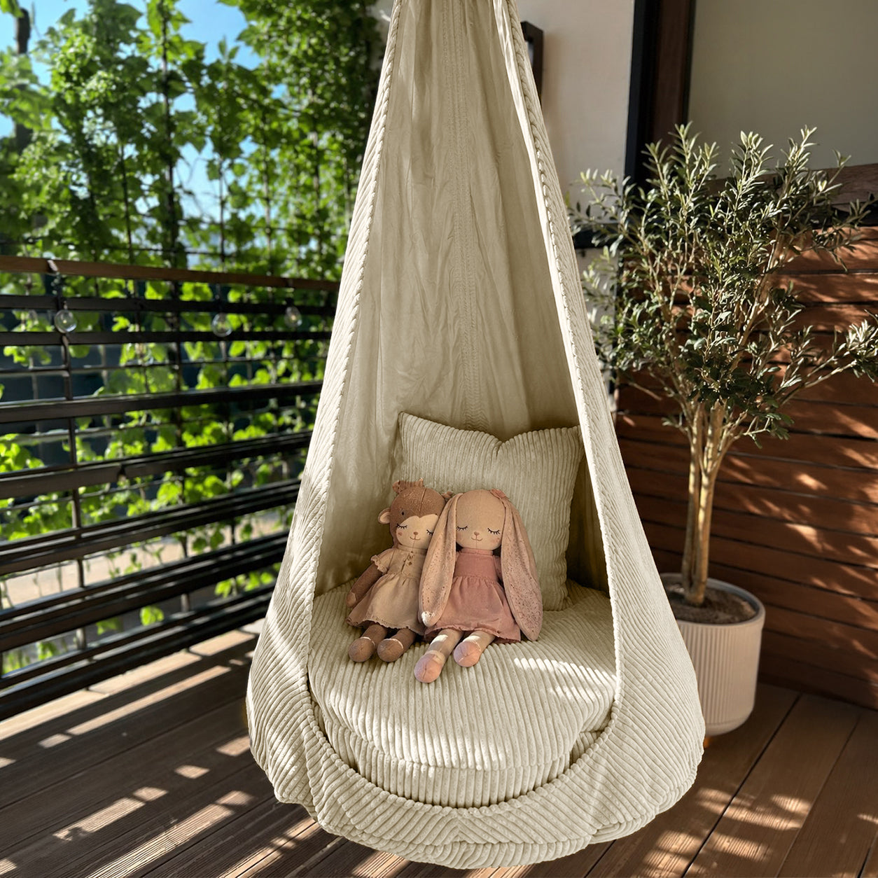 Design4Kids XXL Hängesessel Cocoon Jewel Cord