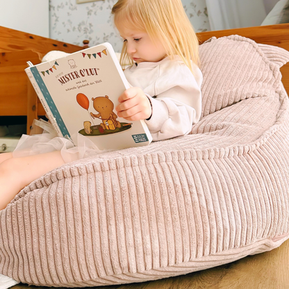 MeowBaby Sitzsack Ästhetik Cord Bär - Classic Cord Edition