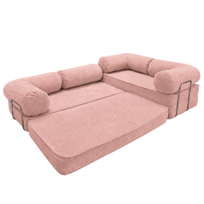 Design4Kids Family Ecksofa 3-Sitzer Jewel Cord Corner 300