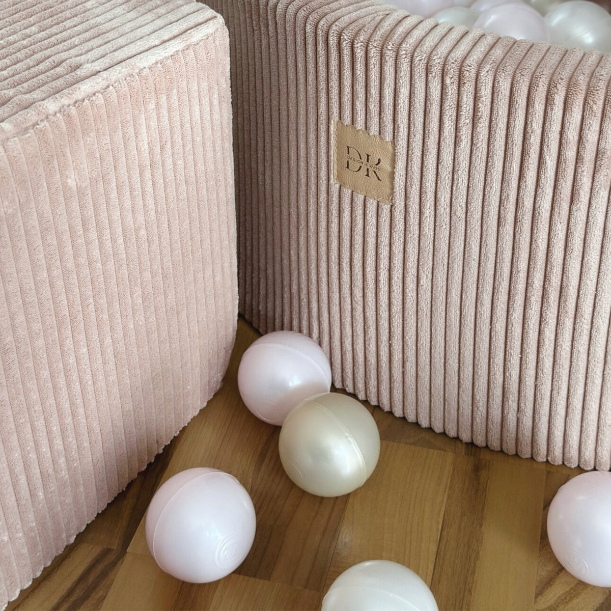 Design4Kids Schaumspielset Jewel Cord mit Bällebad und 200 Bällen Blushed Rose