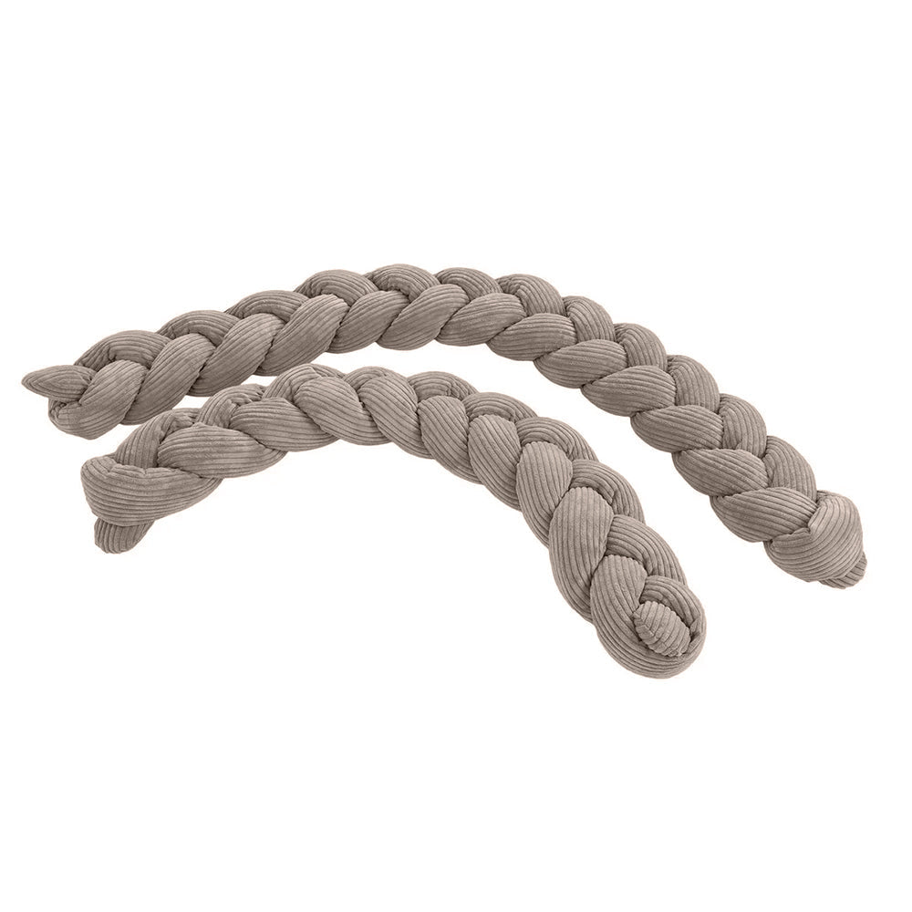Design4Kids Geflochtene Bettschlange Jewel aus Cord-Stoff