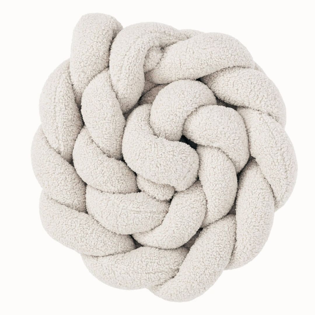 Design4Kids Geflochtene Bettschlange Jewel aus Teddy-Stoff