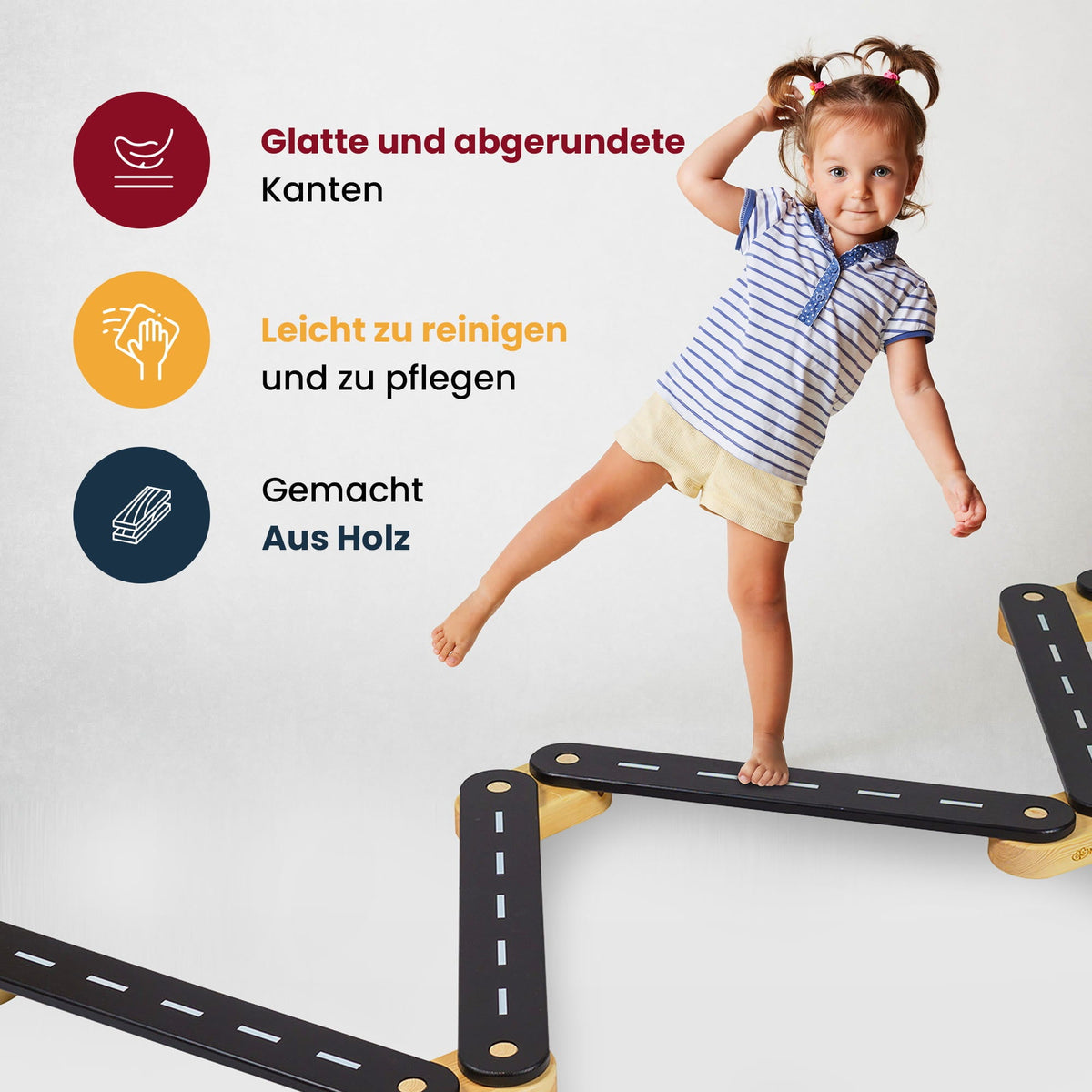MeowBaby sensorischer Lehrpfad, 4 Elemente