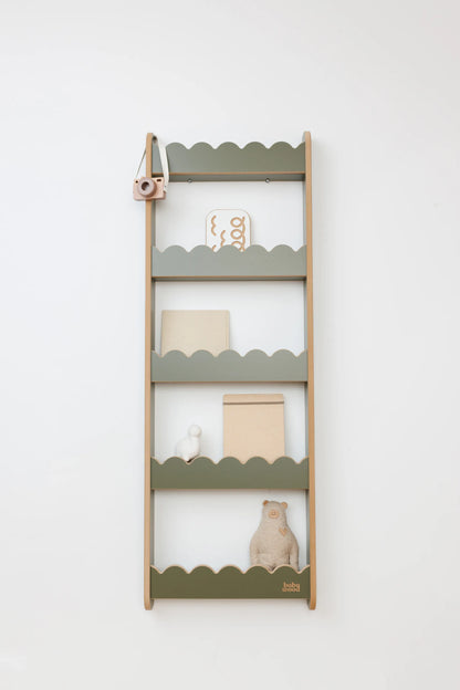 BabyWood Wandregal WAVE L Olive