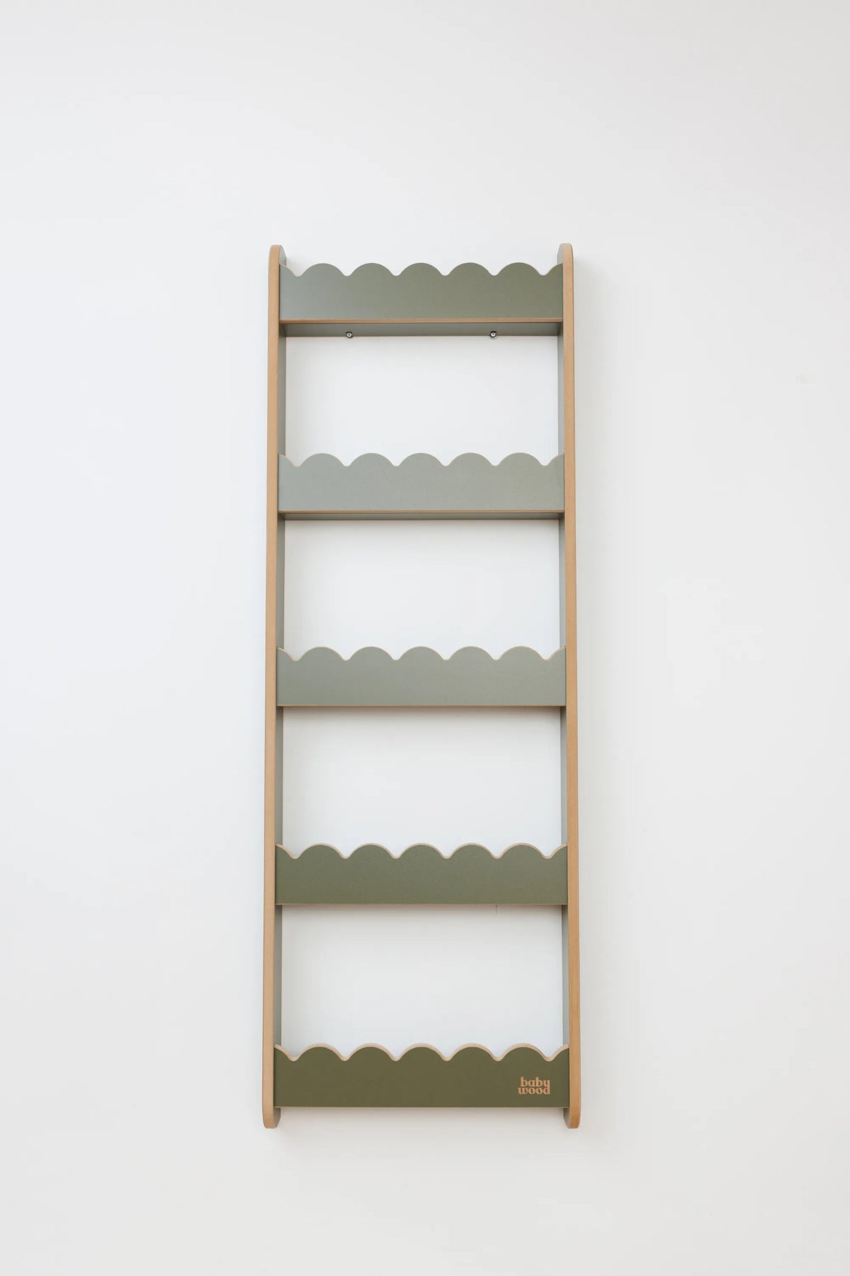 BabyWood Wandregal WAVE L Olive