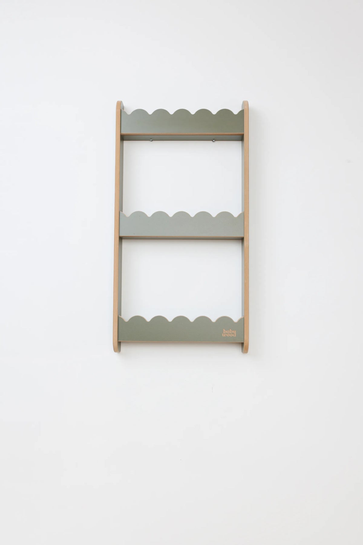 BabyWood Wandregal WAVE M Olive