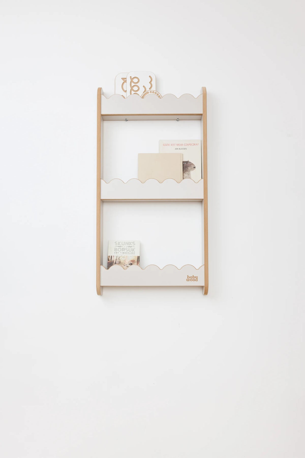 BabyWood Wandregal WAVE M Kaschmir
