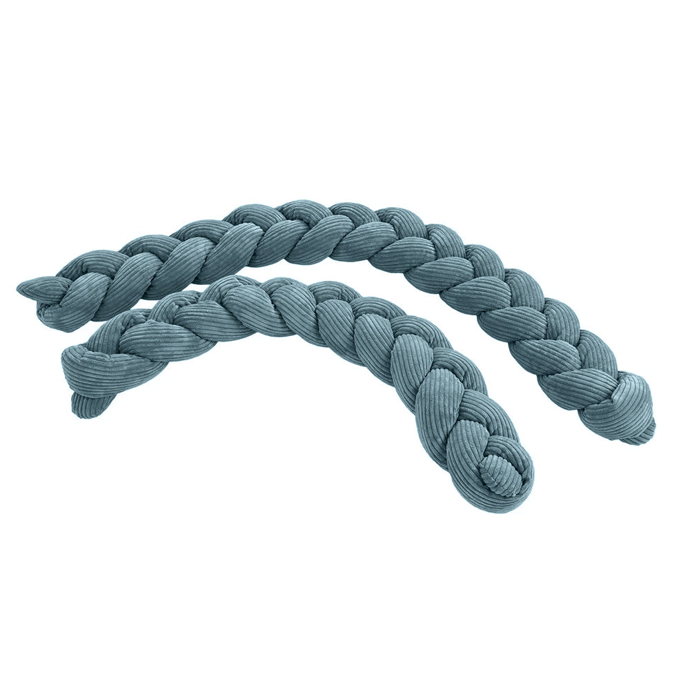 Design4Kids Geflochtene Bettschlange Jewel aus Cord-Stoff