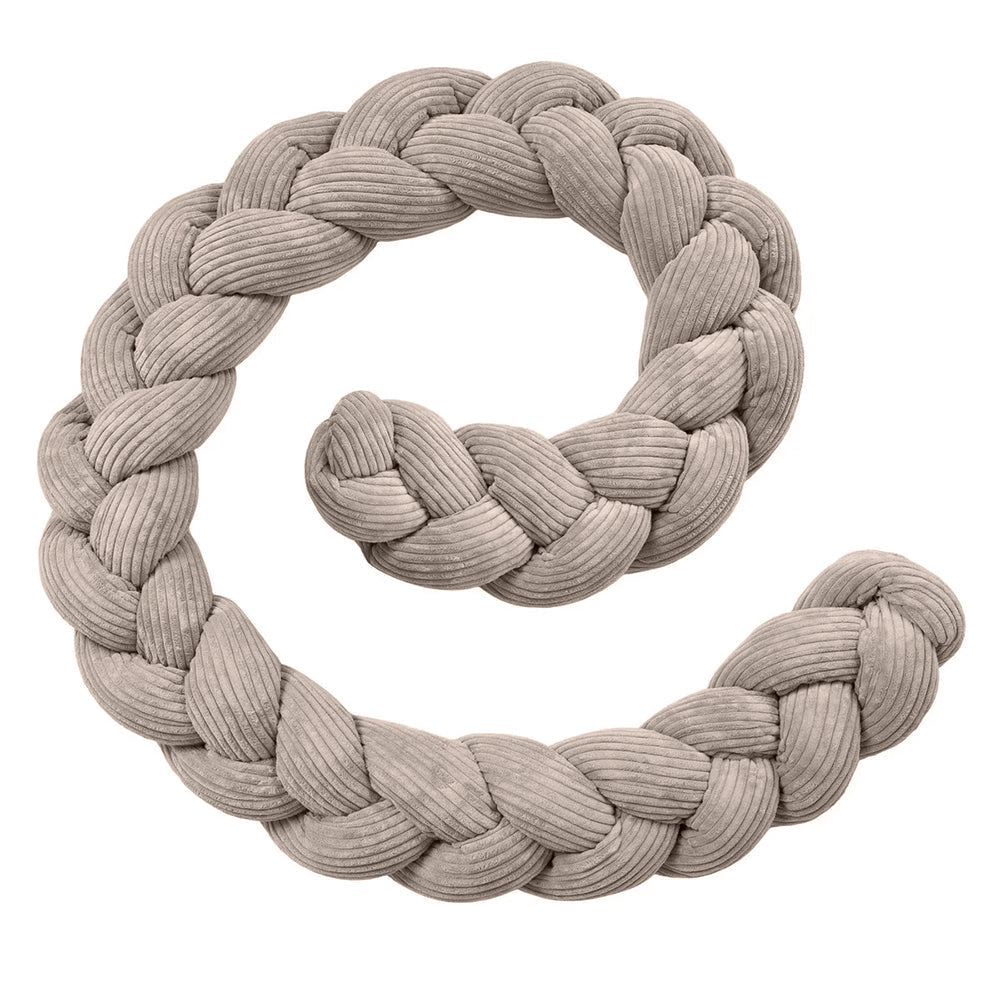Design4Kids Geflochtene Bettschlange Jewel aus Cord-Stoff