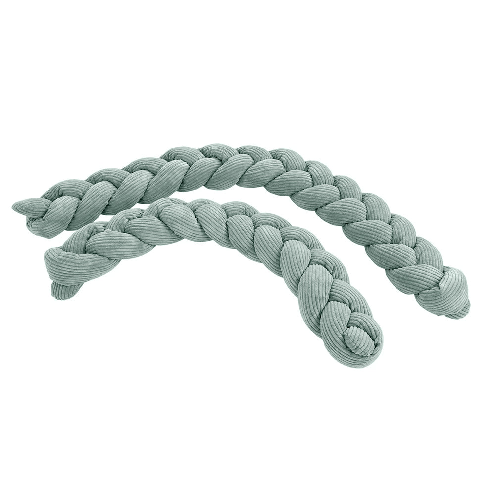 Design4Kids Geflochtene Bettschlange Jewel aus Cord-Stoff