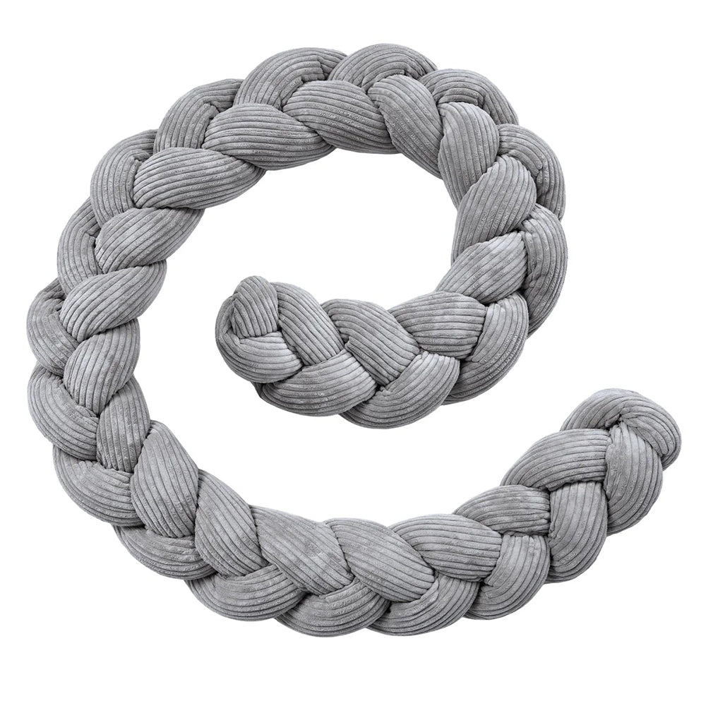 Design4Kids Geflochtene Bettschlange Jewel aus Cord-Stoff
