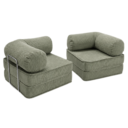 Design4Kids Family Sofa Duo 2-Sitzer Jewel Cord 200