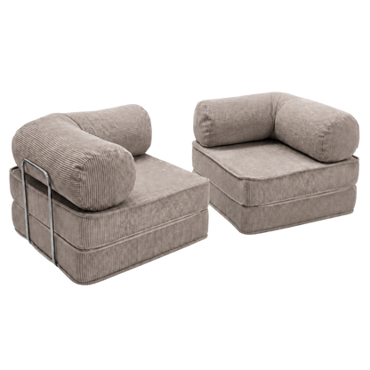 Design4Kids Family Sofa Duo 2-Sitzer Jewel Cord 200