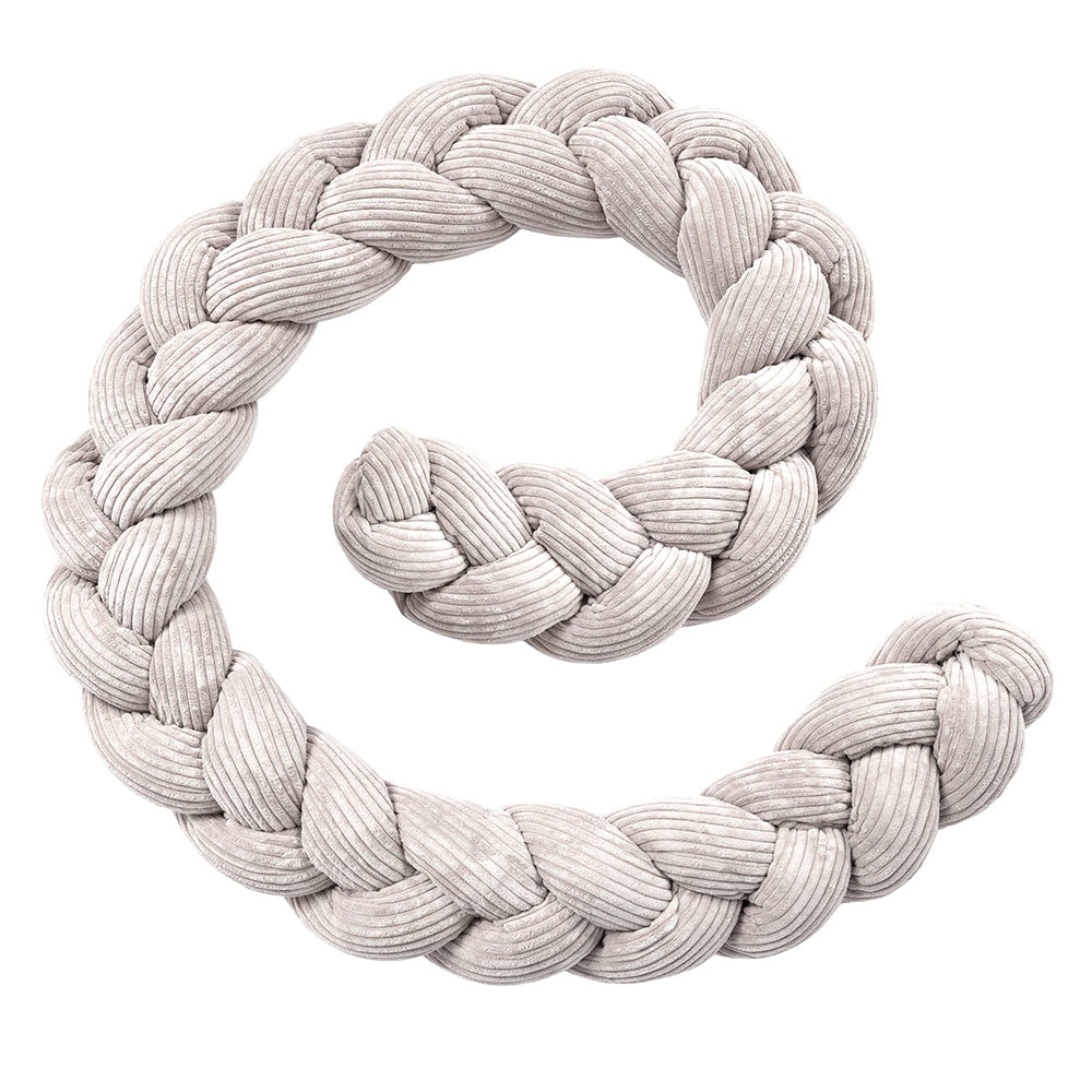 Design4Kids Geflochtene Bettschlange Jewel aus Cord-Stoff