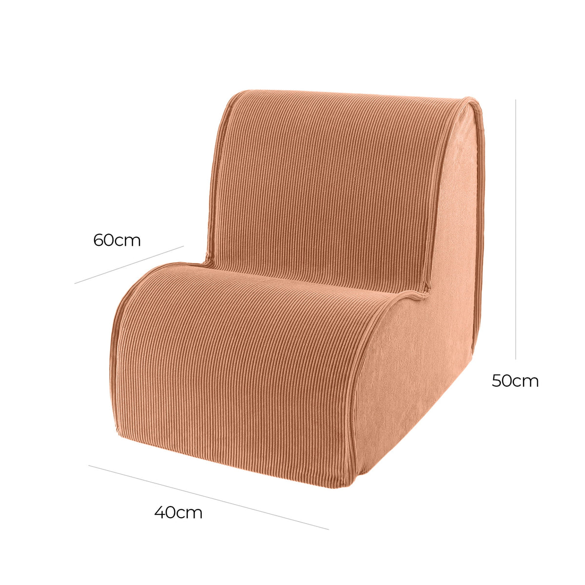 MeowBaby Wolkensessel für Kinder Premium Cord - Slim Cord Edition