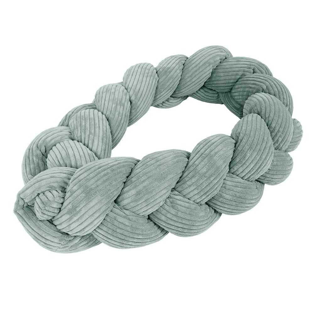 Design4Kids Geflochtene Bettschlange Jewel aus Cord-Stoff