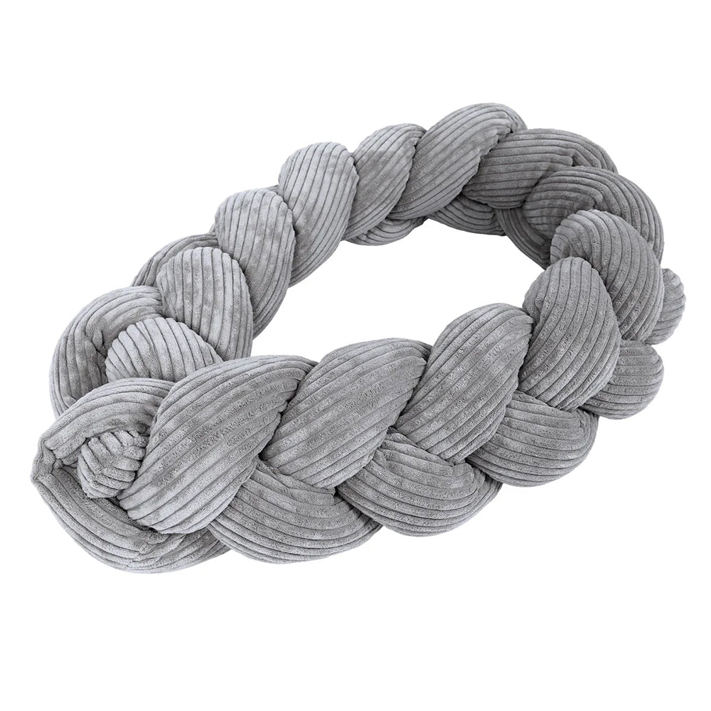 Design4Kids Geflochtene Bettschlange Jewel aus Cord-Stoff