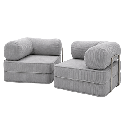Design4Kids Family Sofa Duo 2-Sitzer Jewel Cord 200