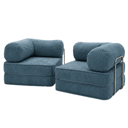 Design4Kids Family Sofa Duo 2-Sitzer Jewel Cord 200