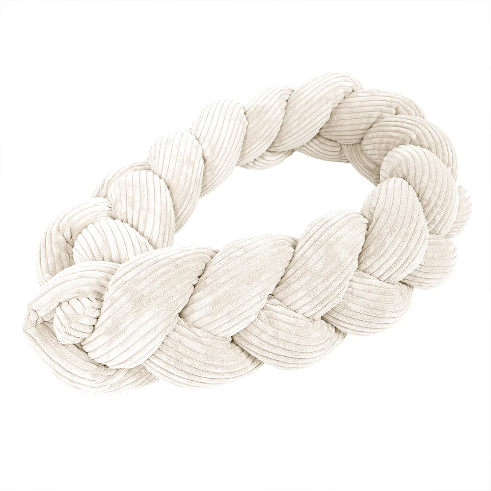 Design4Kids Geflochtene Bettschlange Jewel aus Cord-Stoff