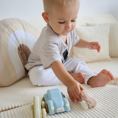 Design4Kids Mini Spielsofa Jewel Cord Plus Almond Beige