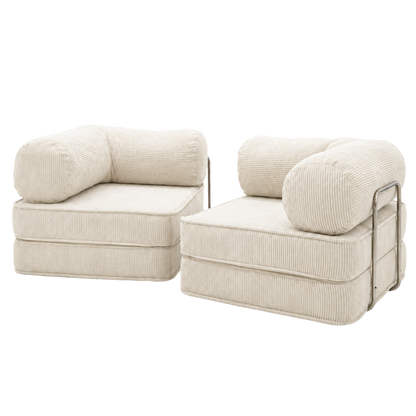 Design4Kids Family Sofa Duo 2-Sitzer Jewel Cord 200