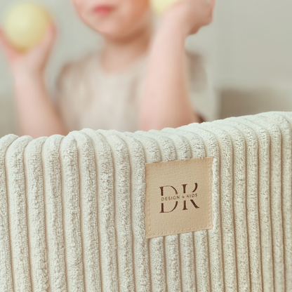 Design4Kids Schaumspielset Jewel Cord mit Bällebad und 200 Bällen Vintage Beige